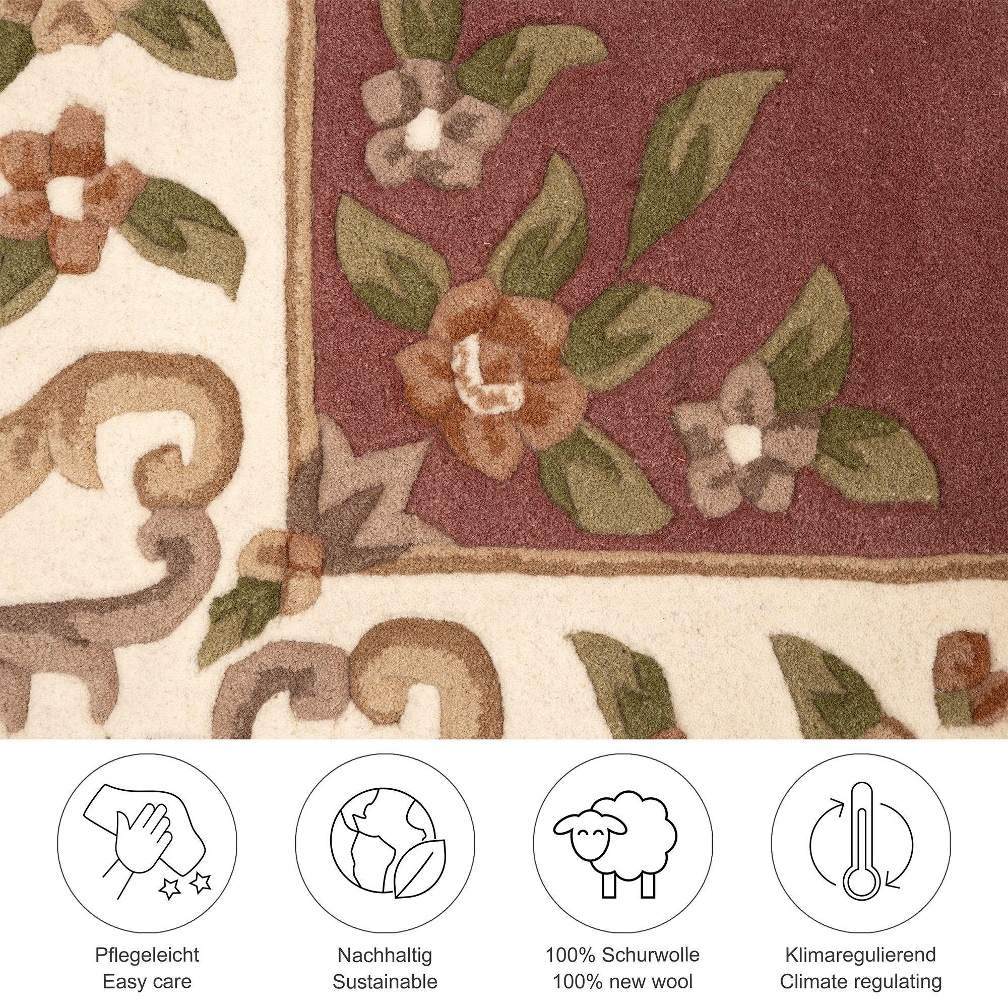 HANDTUFTTEPPICH Bloomingville 250x350 cm - Rosa, Textil (250/350cm) - THEKO