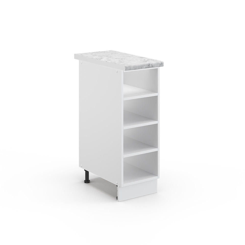 POLICE KUCHYŇ Fame-Line Bílá - bílá, kompozitní dřevo (30/82/60cm) - Vicco