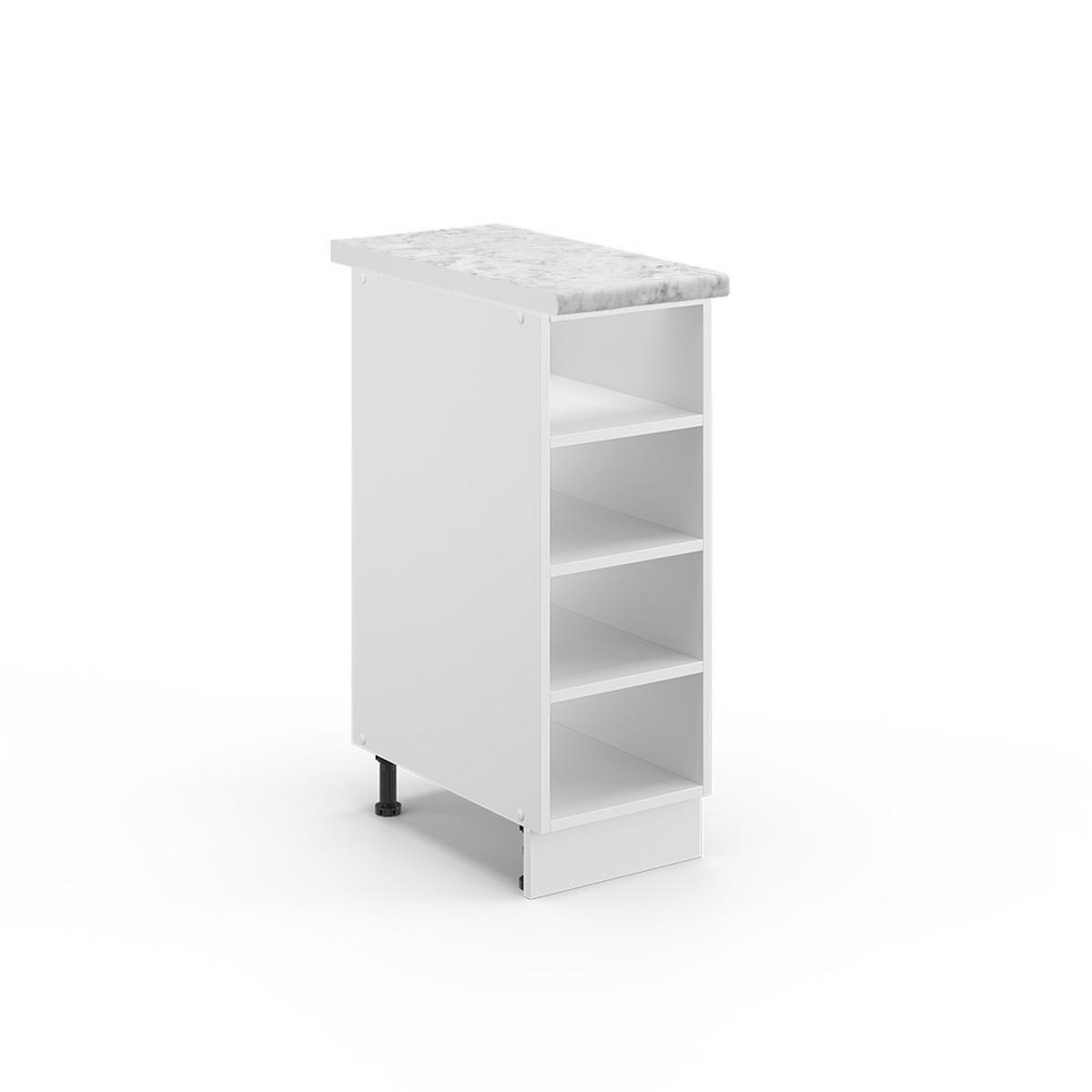 POLICE KUCHYŇ Fame-Line Bílá - bílá, kompozitní dřevo (30/82/60cm) - Vicco