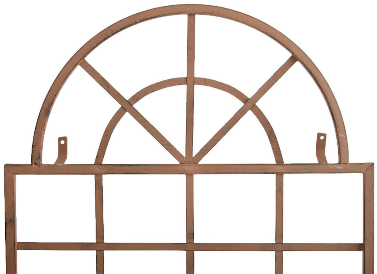 RANKGITTER 2er Set Metall antik braun - Braun, Metall (70/180/1cm) - CLP