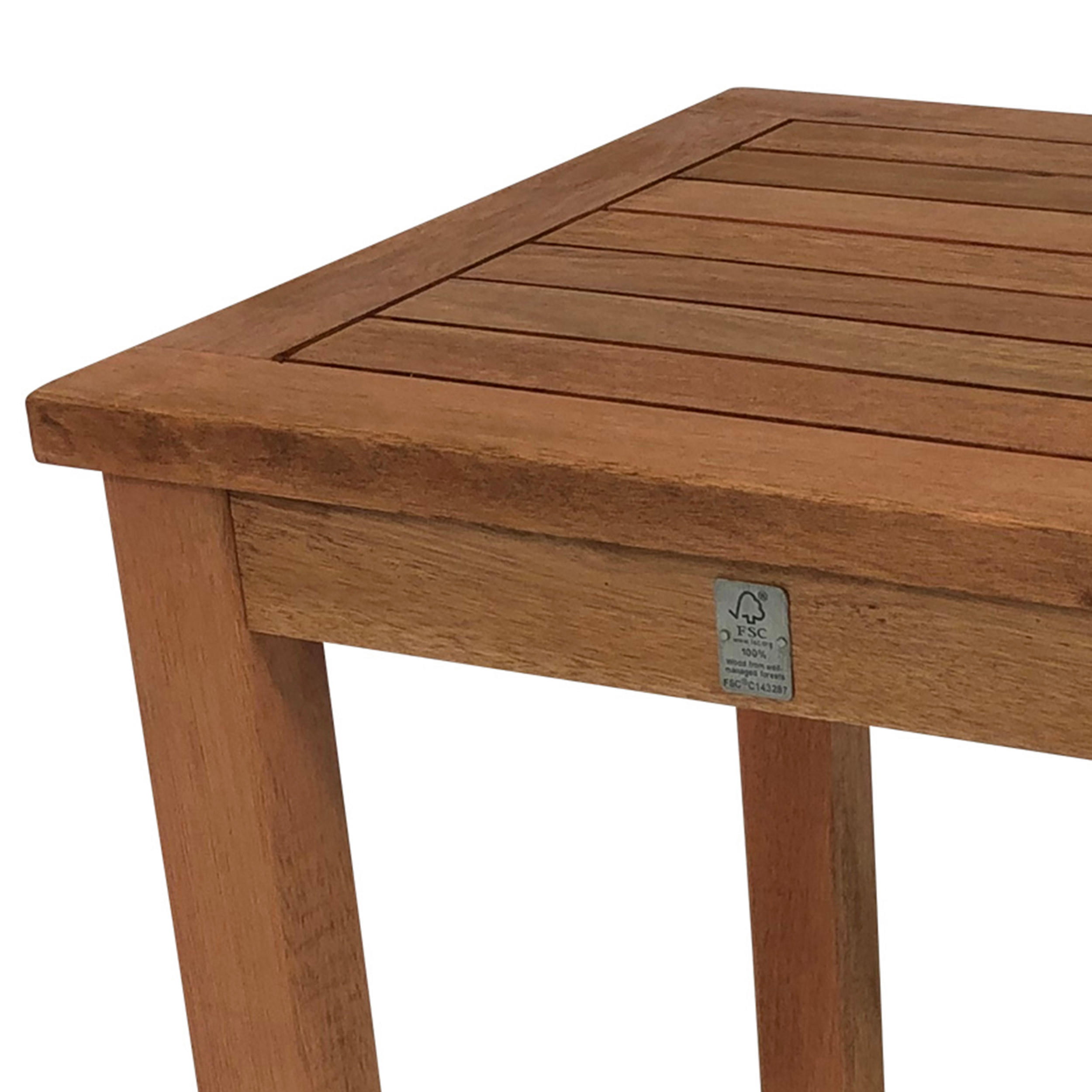 BEISTELLTISCH Norwich - Gartentisch aus Eukalyptusholz Oberfläche geölt. 40x40x40cm - Braun, Holz (40/40/40cm) - TPFGarden