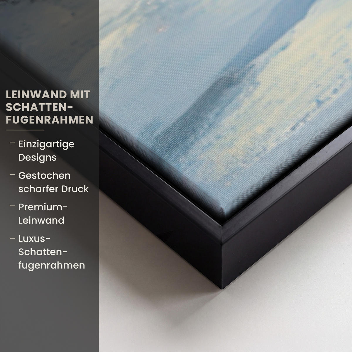 LEINWAND Bilder mit Rahmen - Weihnachten - Weihnachtsbaum - Winter - Zuhause - Schnee - 90x140 - Smaragdgrün, Textil (90/140cm) - MuchoWow