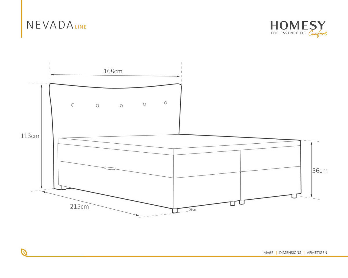 BOXBETT Nevada 160 x 200 cm Doppelbett mit hochwertiger Bonell-Matratze und Topper - grün - Grün, Holz (160/200cm) - Homesy