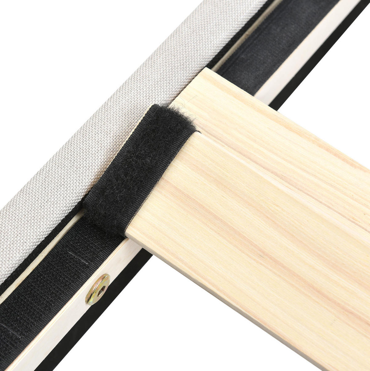 POLSTERBETT 90/200 cm Grau-Beige aus Leinen mit verstellbarem Kopfteil - Grau, Textil (90/200cm) - OKMYHOME