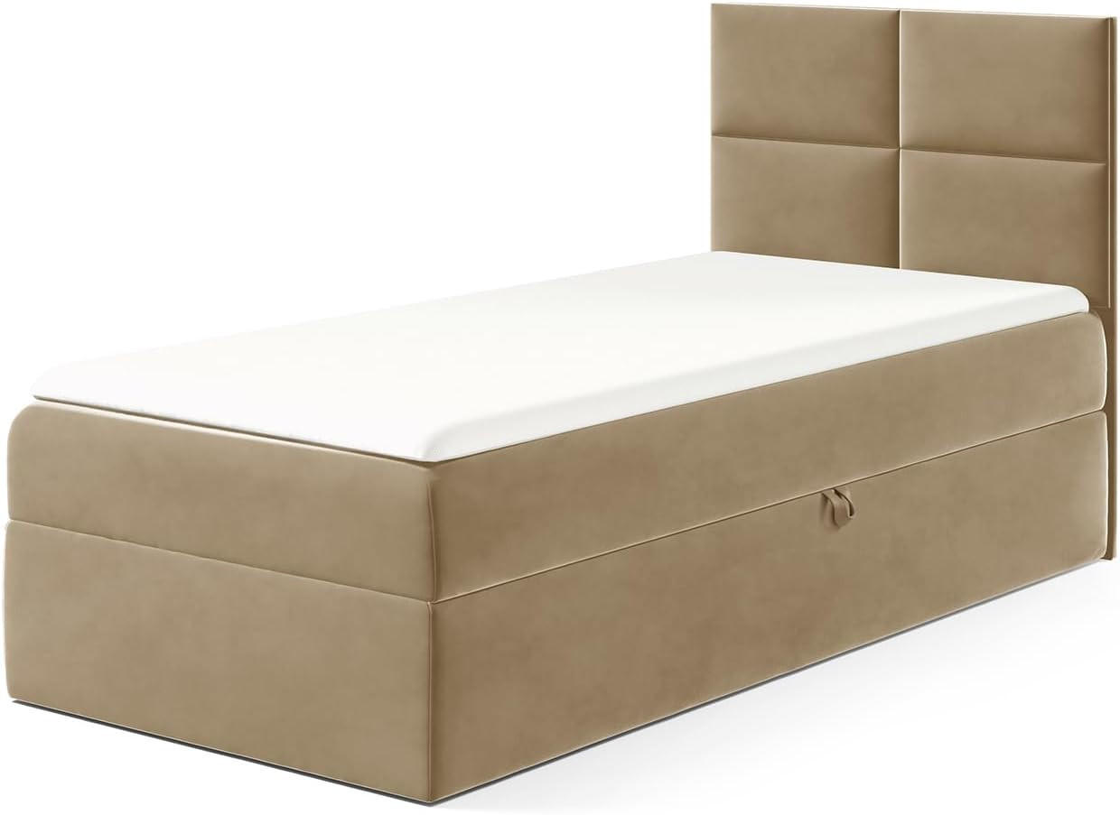 KINDERBETT MINO 3 - Hellbraun, Holzwerkstoff (84/208cm) - Meblini