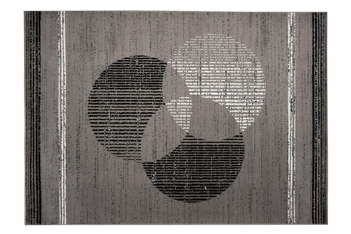 TEPPICH LUXURY Grau Geometrisch 200/300 cm - Grau, Textil (200/300cm) - Tapiso