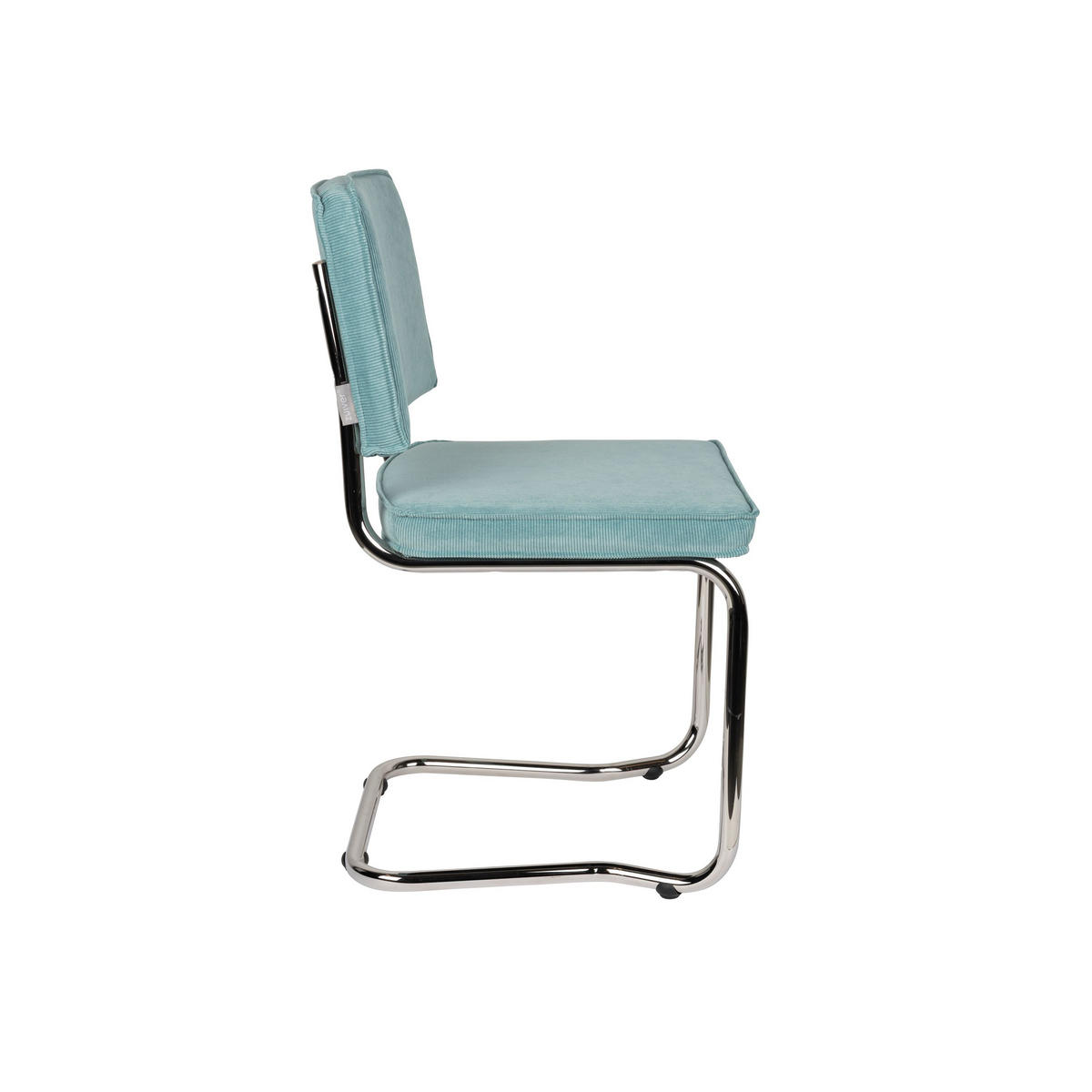 ESSZIMMERSTUHL Ridge Kink Rib Blau - 2 er Set - Blau, Textil (48/85/50cm) - Zuiver