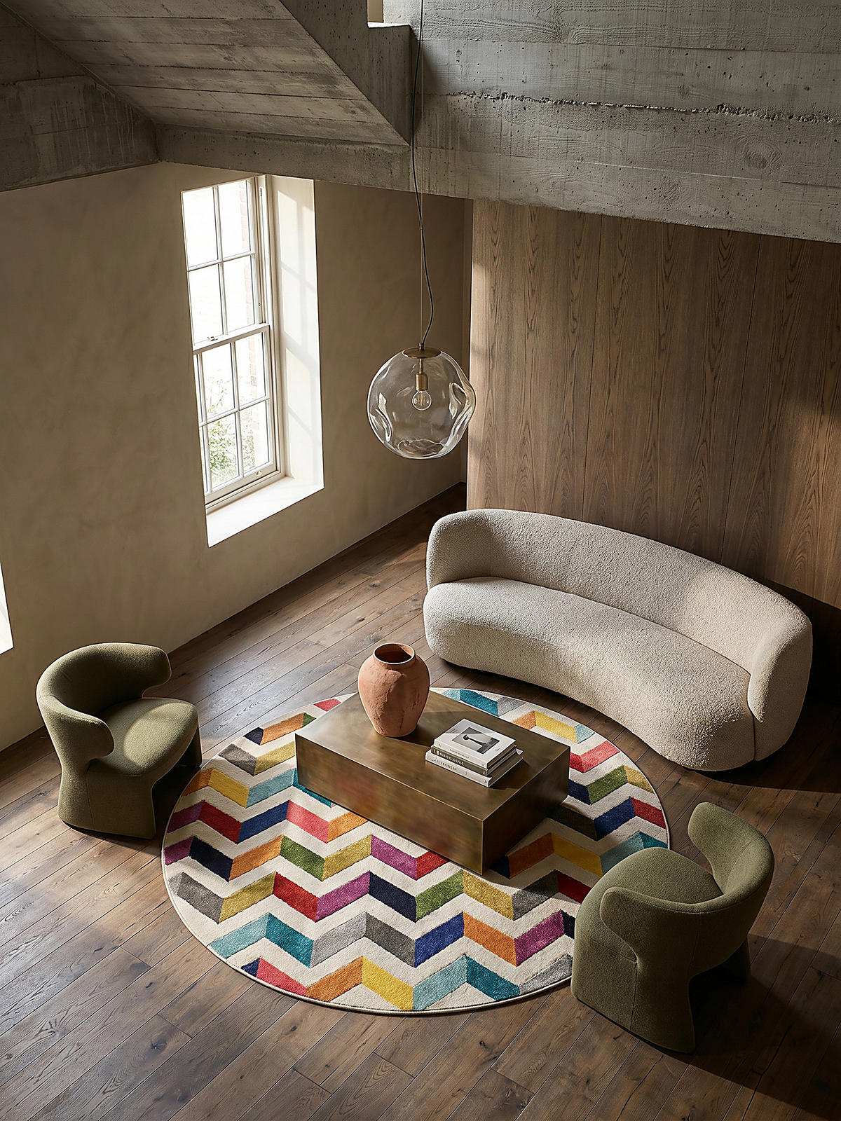 TEPPICH MEON Ø 160 cm - Multicolor, Textil (160/160cm) - KADIMA DESIGN
