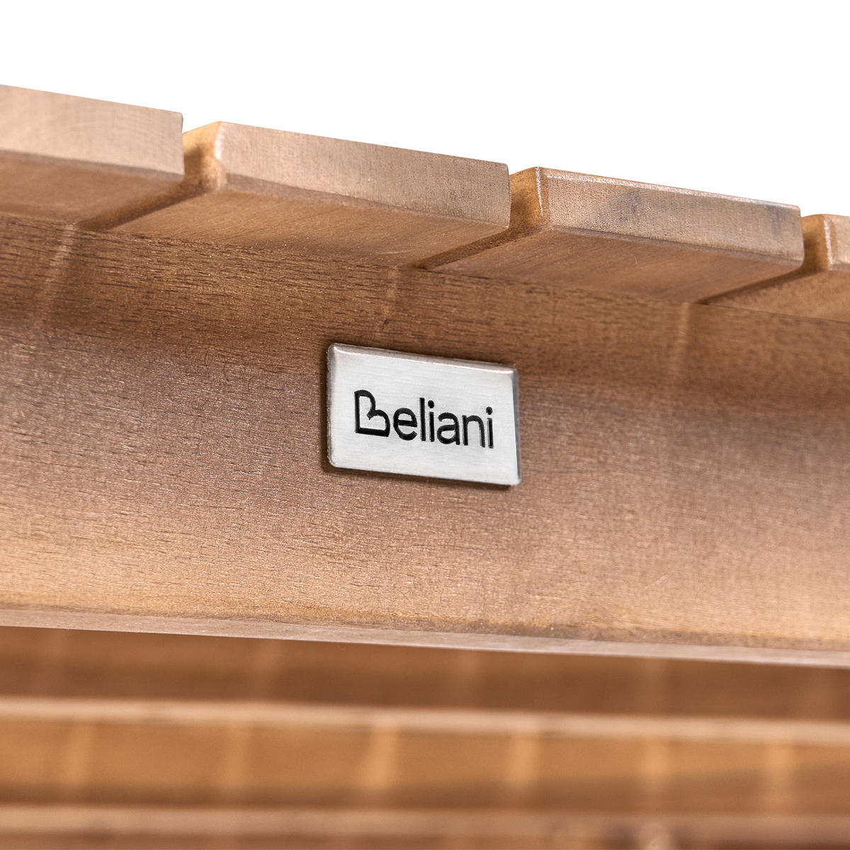 GARTENTISCH 180/100 cm Akazienholz Hellbraun Jaco - Hellbraun, Holz (180/100/75cm) - Beliani