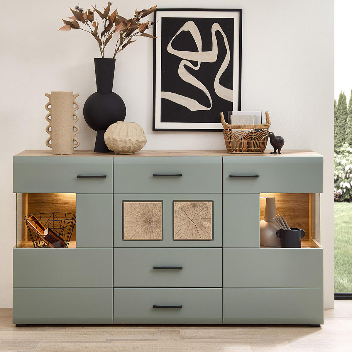 SIDEBOARD Faro-36 - Braun, Holzwerkstoff (170/94/42cm) - Lomado