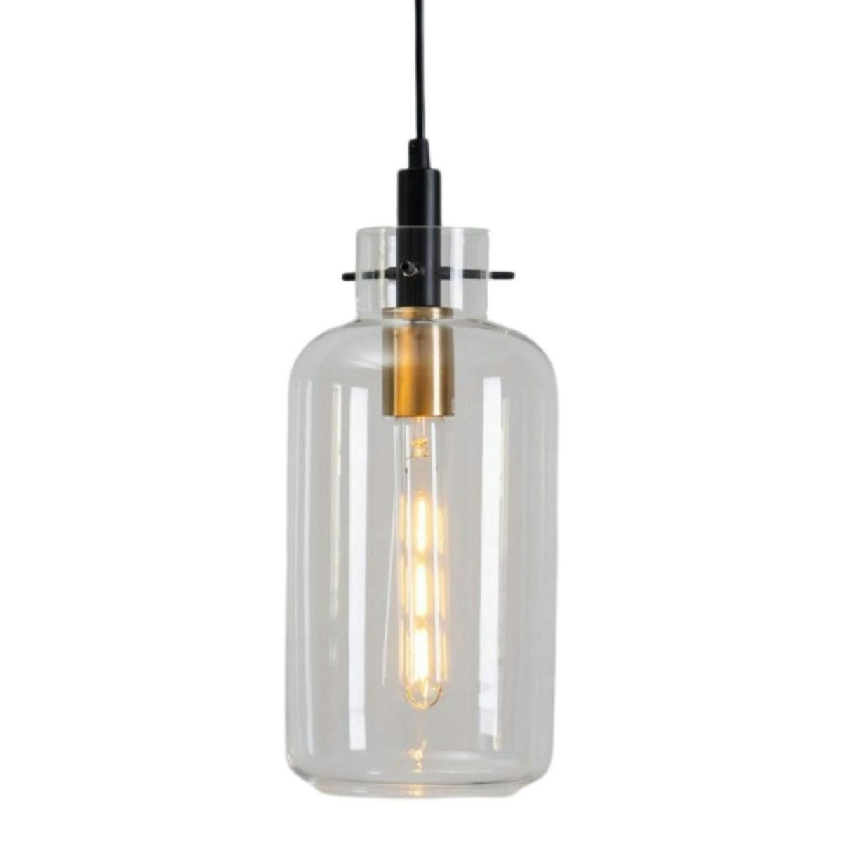 HÄNGELEUCHTE Moses, Transparant, 32cm - Transparent, Glas (15/15/32cm) - KOSILUM