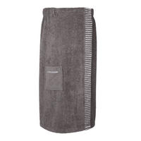 SAUNAKILT Rom Damen - 36-42 - Dunkelgrau - Dunkelgrau, Textil (80/130cm) - SCHIESSER