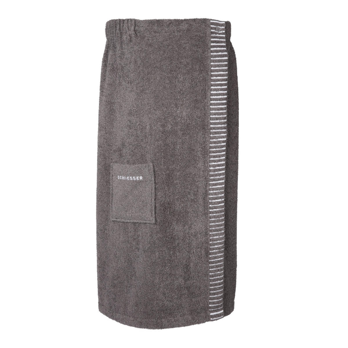 SAUNAKILT Rom Damen - 36-42 - Dunkelgrau - Dunkelgrau, Textil (80/130cm) - SCHIESSER