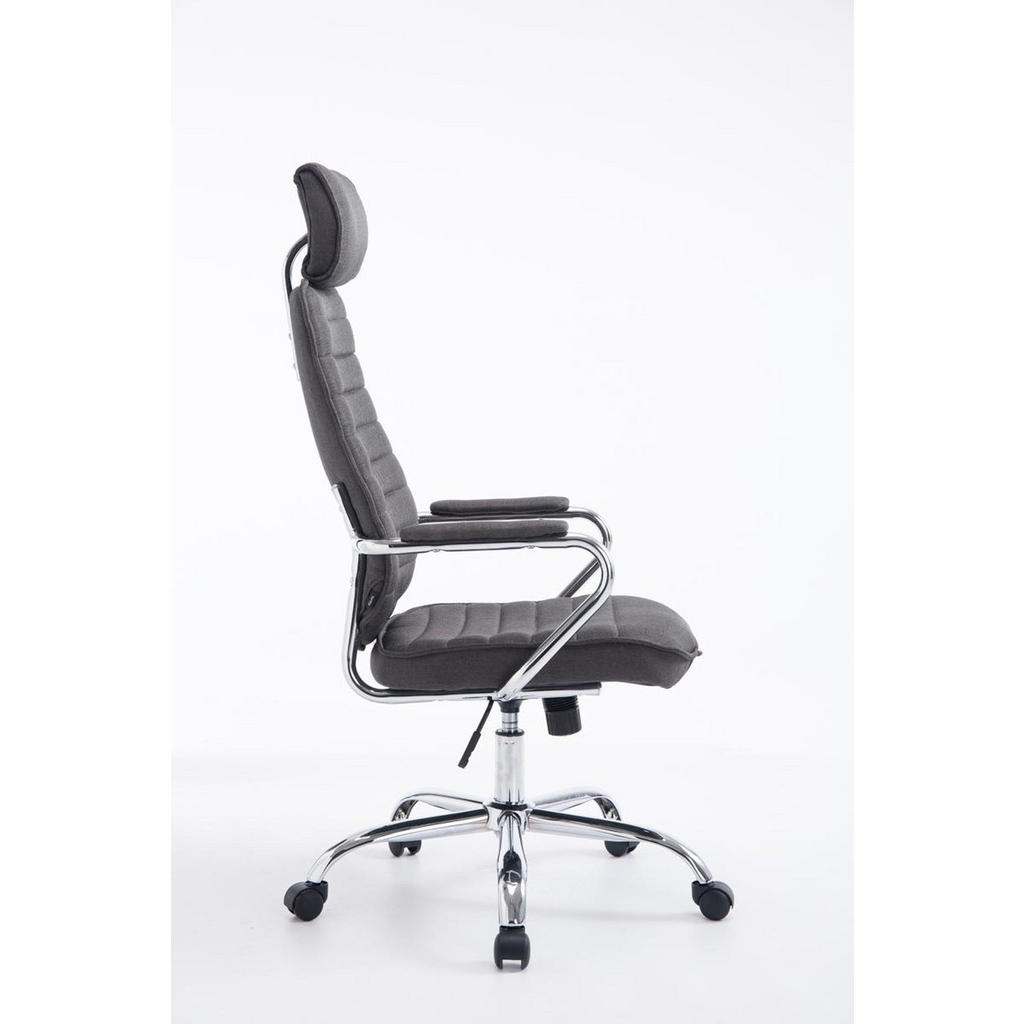 Thumbnail - TPFLiving Bürostuhl, Dunkelgrau, Textil, 60x128x67 cm, Arbeitszimmer, Bürostühle, Drehstühle