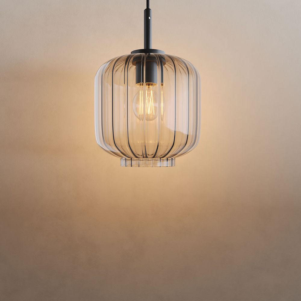 HÄNGELAMPE Velo 1.5m Abhängung Klar Ø 20cm - Klar, Glas (20/20/20cm) - s.luce