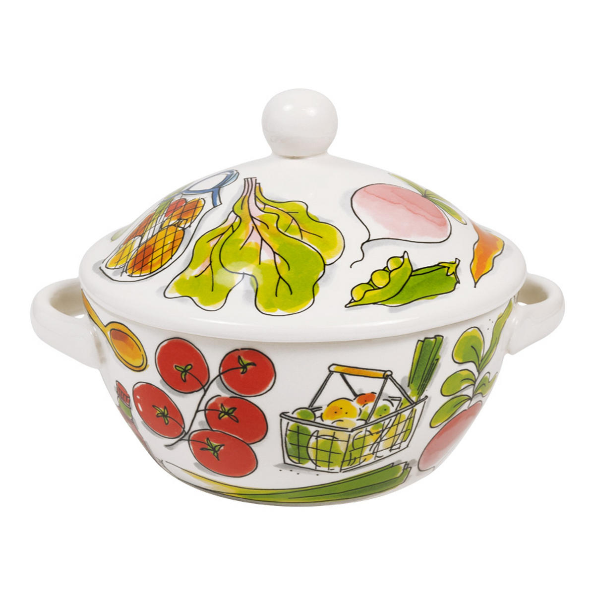 SCHALE Heiße Suppe in Bunt - 23cm - Multicolor, Keramik (21.5/18/21.5cm) - Blond Amsterdam