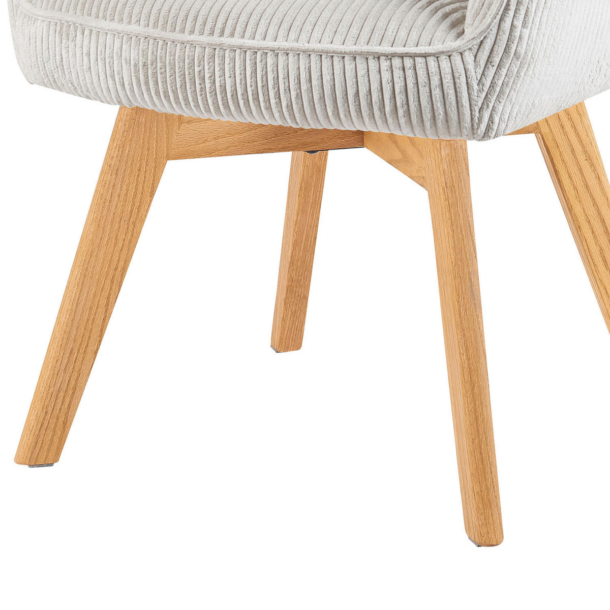 DREHSTUHL Mika-Mara - Honigeiche/Hellgrau, Eichenholz/Holz (60/87/65cm) - DUBI Möbel