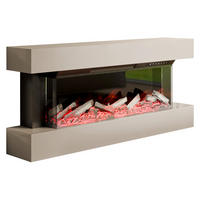 KOMMODE Kioto mit Kamin - Kaschmir, Holzwerkstoff (120/56/24cm) - MIRJAN24