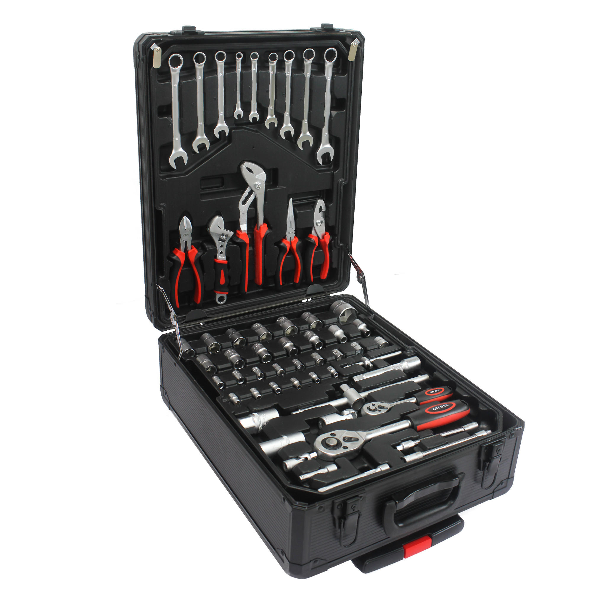 Novahome Werkzeugset Schwarz 20x51x36.5 cm