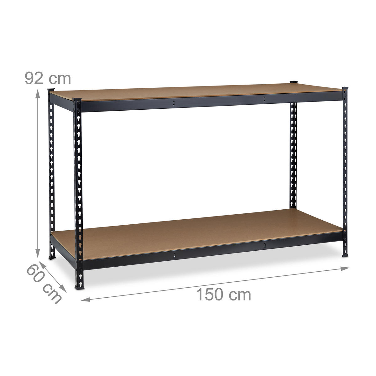 WERKBANK - Multicolor, Holzwerkstoff/Metall (150/92/60cm) - Relaxdays