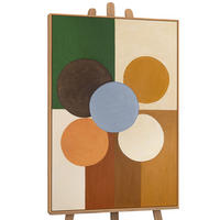 GEMÄLDE Sphäre der Balance Schattenfugenrahmen Eichefarben 140x100 cm - Eichefarben, Holz (140/100cm) - YS-art gallery
