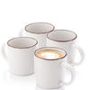 KAFFEEBECHER BOMBAY IVORY - 4 teilig aus Steingut - Creme, Stein (0.8L) - Sänger