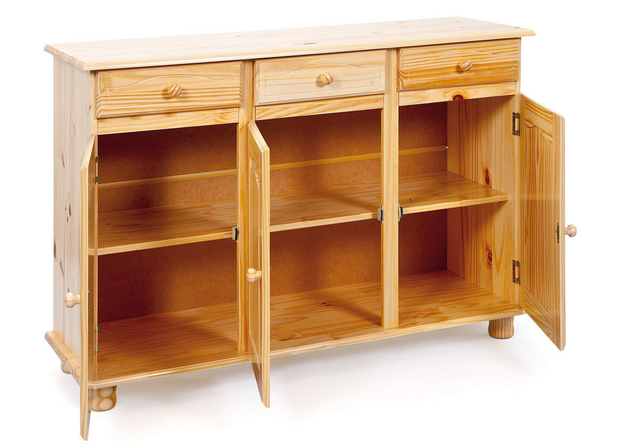SIDEBOARD natur - Braun, Holzwerkstoff (130/87/43cm) - ebuy24