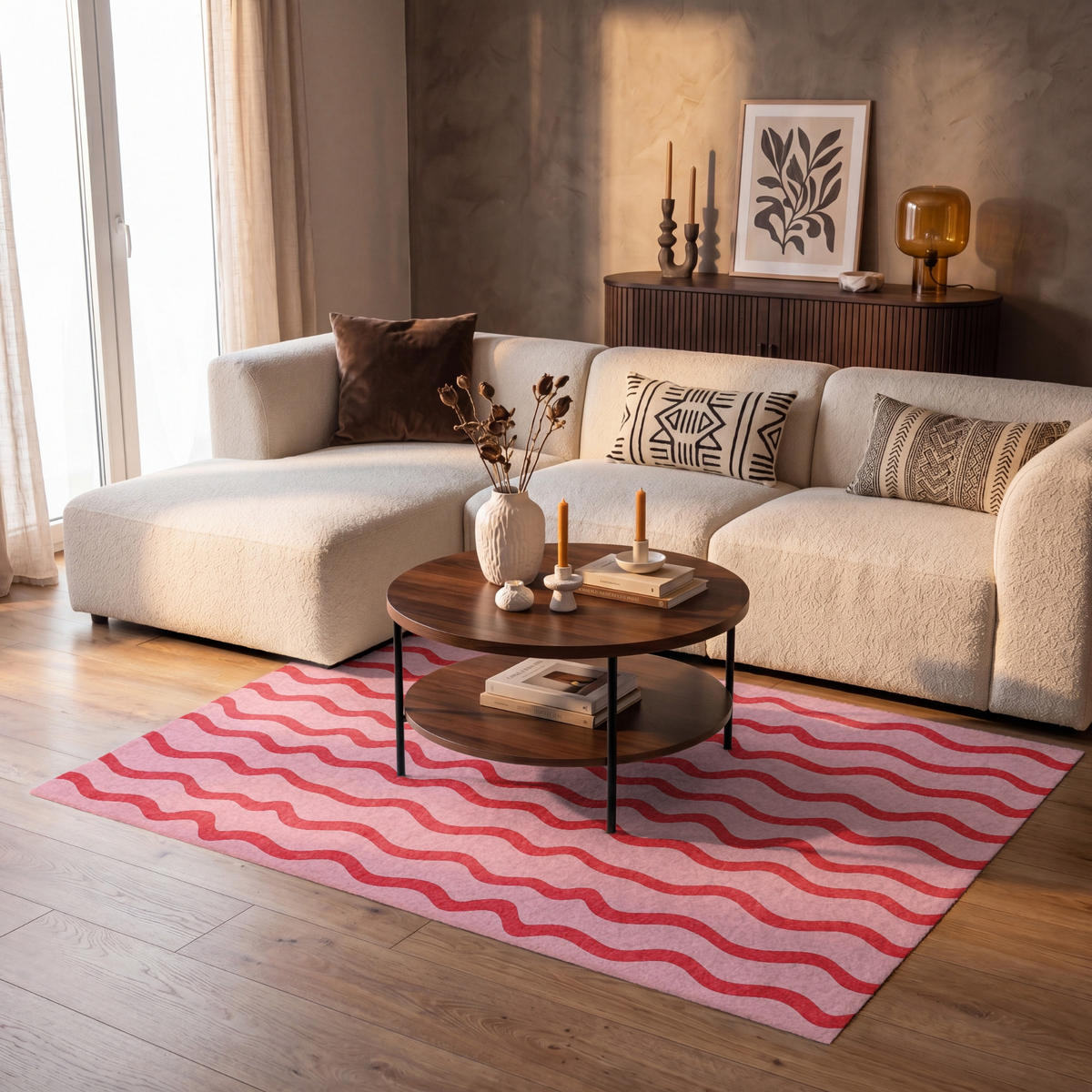 KOBERCE - Hravé - vzor - červená - 150x90 cm - červená, textil/plast (150/0.4cm) - OnlyWow