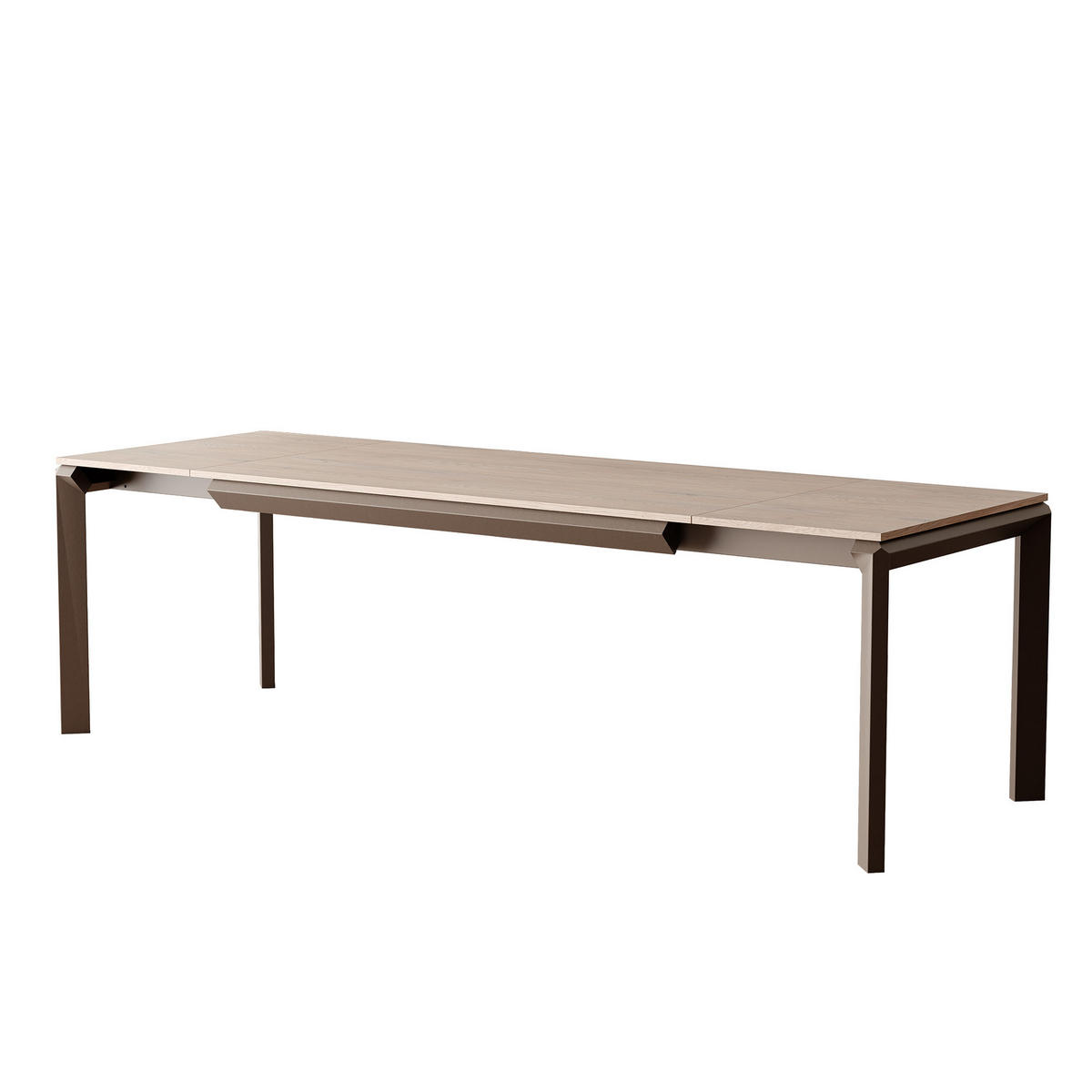 AUSZIEHTISCH FARO 160-250/90/76 cm, Cremona / Braun - Creme/Braun, Holzwerkstoff/Metall (90/160/76cm) - Idohome