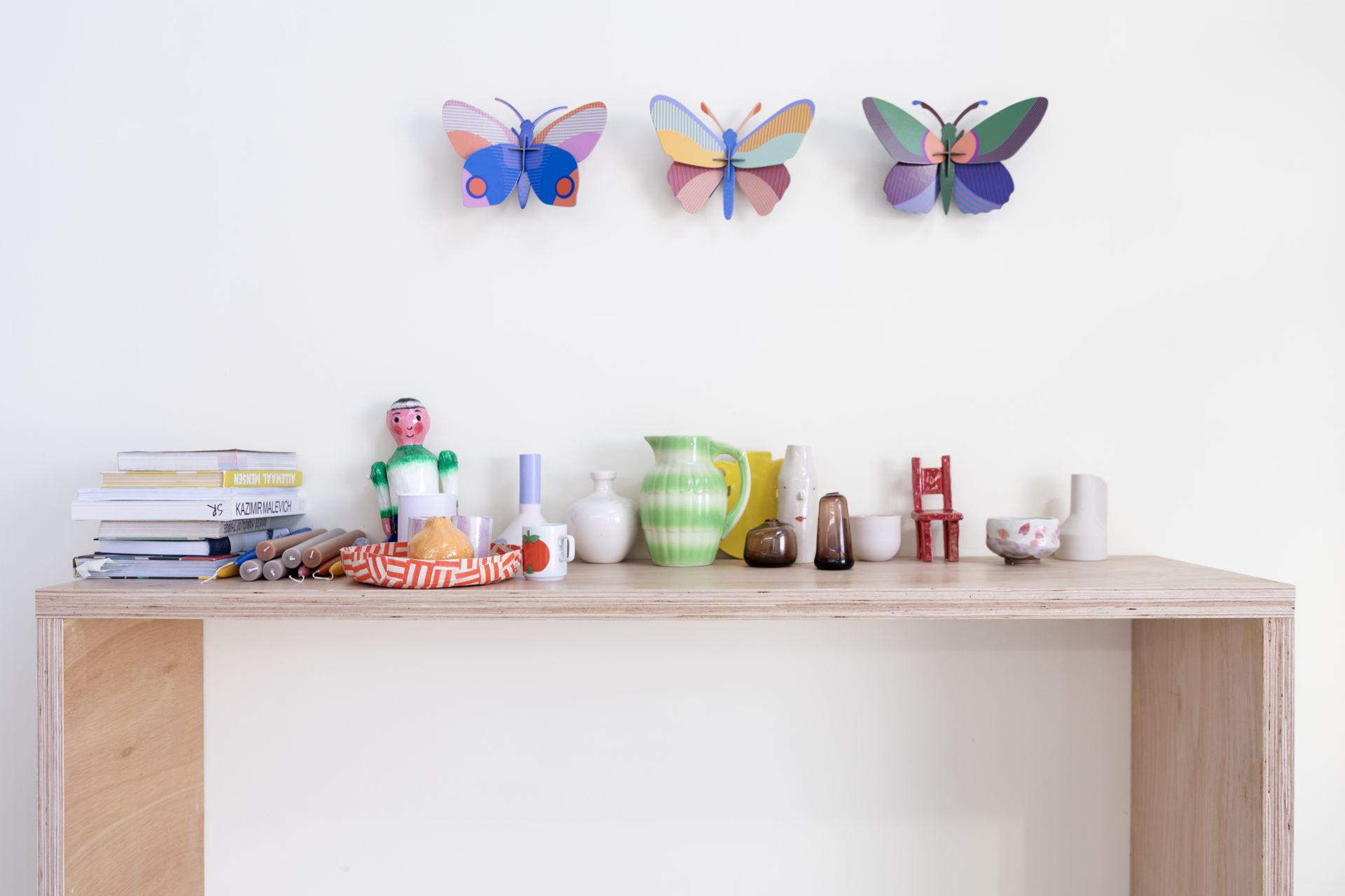 WANDDEKO Istic-Schmetterling 8.5/18 cm - Multicolor, Wellpappe (8.5/18/24cm) - KUNSTLOFT