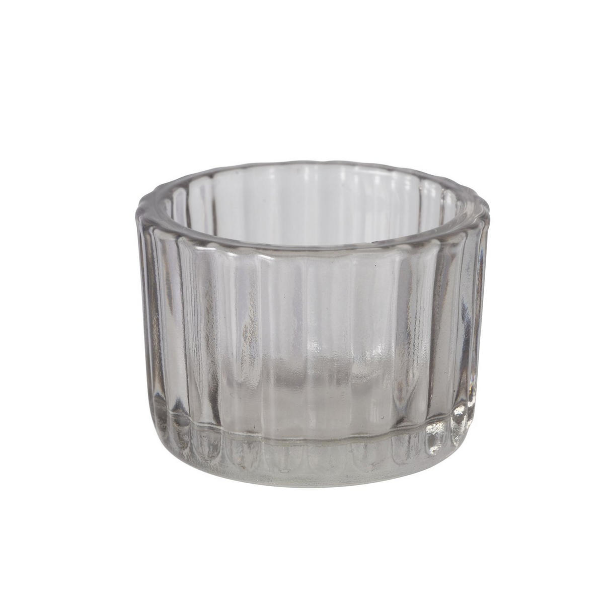 KERZENHALTER und Vase Tolka - Grau, Glas (6/10/6cm) - Boltze Home