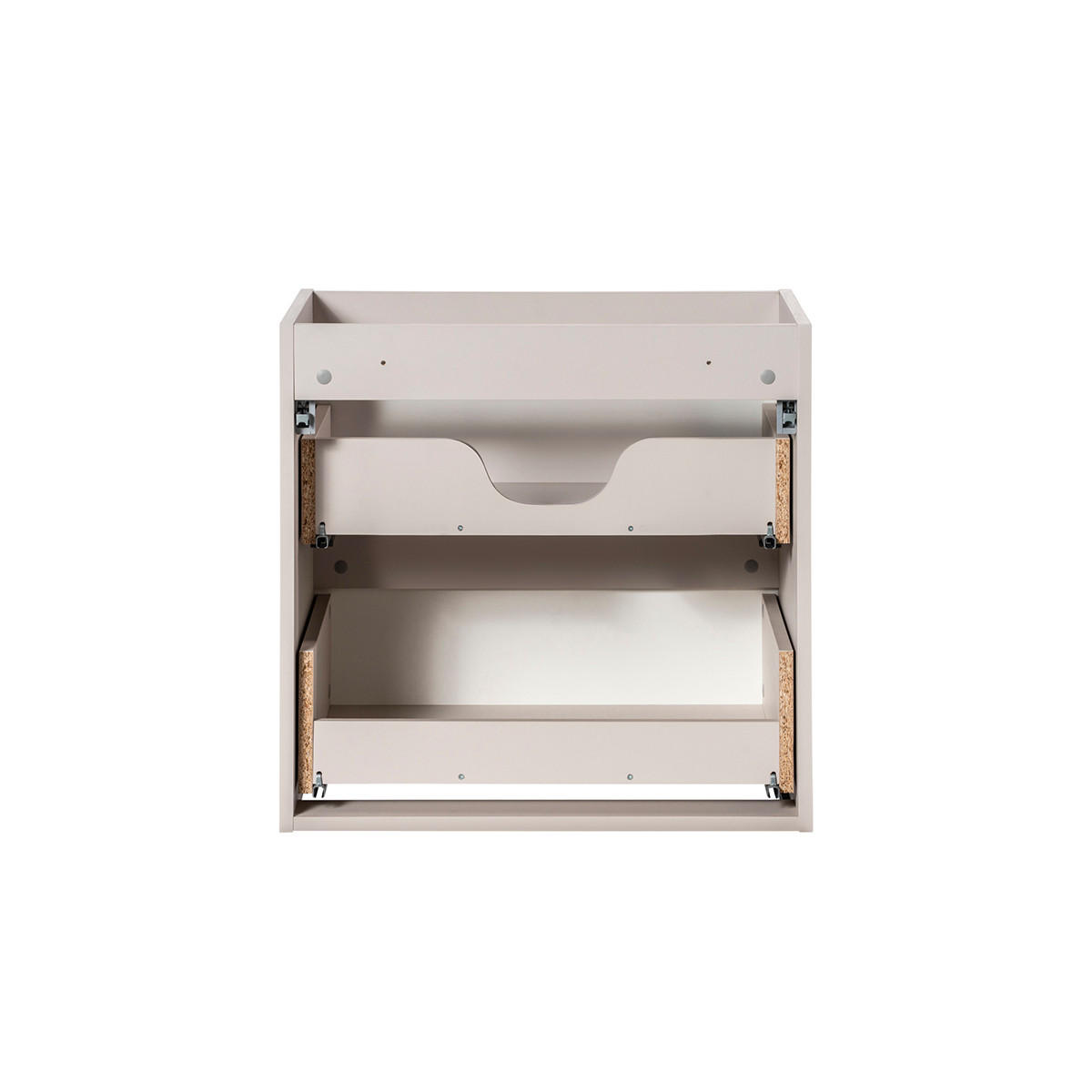 WASCHTISCHUNTERSCHRANK Riva Kaschmir und Holz - Beige, Holzwerkstoff (40/59/80.4cm) - Petits-meubles