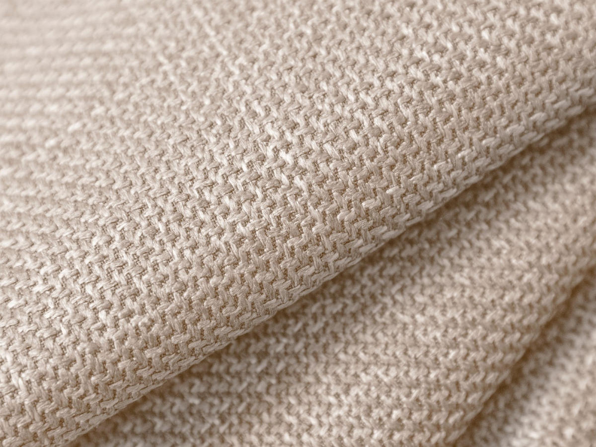 ECKSOFA ausklappbar links mit Container Gloria aus strukturiertem Stoff beige 5 Sitzplätze - Beige, Textil (170/280cm) - Micadoni