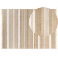 TEPPICH geflochten Talpur 230/160 cm - Beige, Naturmaterialen (160/230cm) - Beliani