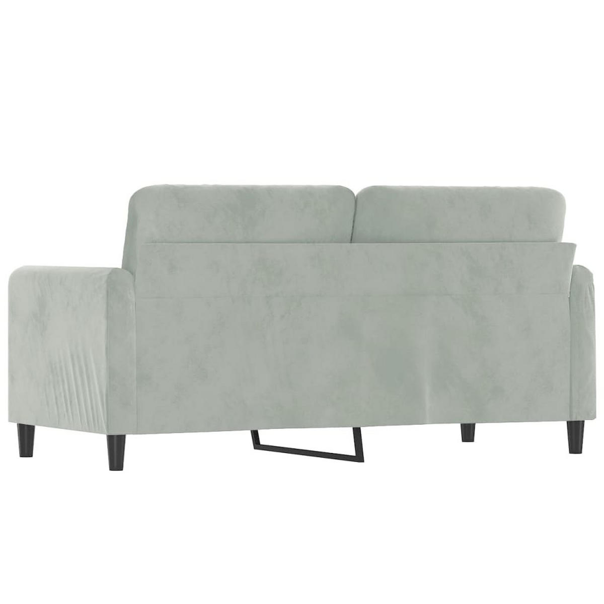 2-SITZER-SOFA Creglingen - Grau, Naturmaterialien (158/77/80cm) - Nettlife