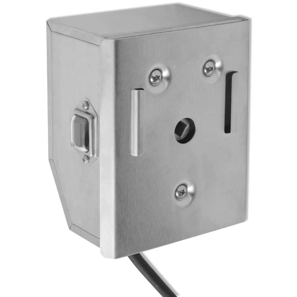 GRILLSPIESSMOTOR Professioneller Edelstahl 4 W - Edelstahlfarben, Metall (74/130/110cm) - vidaXL