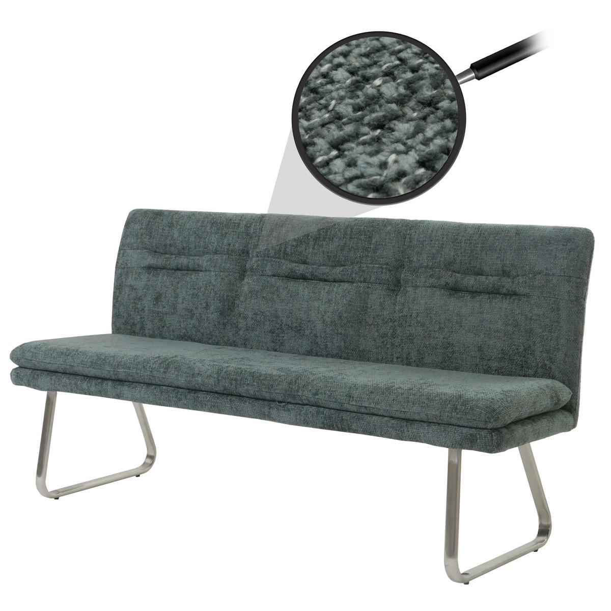 SITZBANK Dunkelgrün - Dunkelgrün, Textil (180/93/58cm) - MCW
