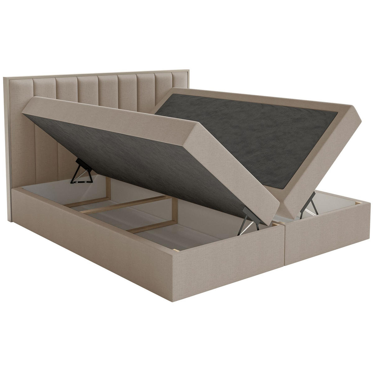 BOXBETT Togents Braun Chenille hydrophob 160x200 cm - Braun, Textil (160/200cm) - Selsey