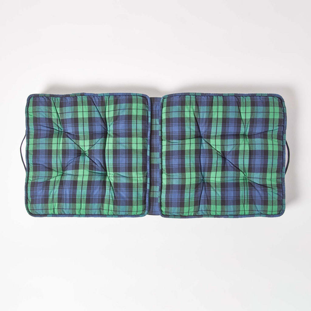 Thumbnail - Homescapes Reisekissen, Blau, Textil, Füllung: Polyester, Quadratisch, 50x12x50 cm, Oeko-Tex®, Wohntextilien, Kissen, Si...