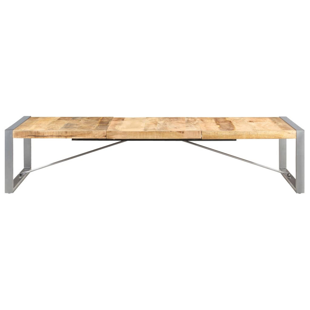COUCHTISCH 180x90x40 cm Raues Mangoholz - Braun, Holz (90/180/40cm) - furnicato