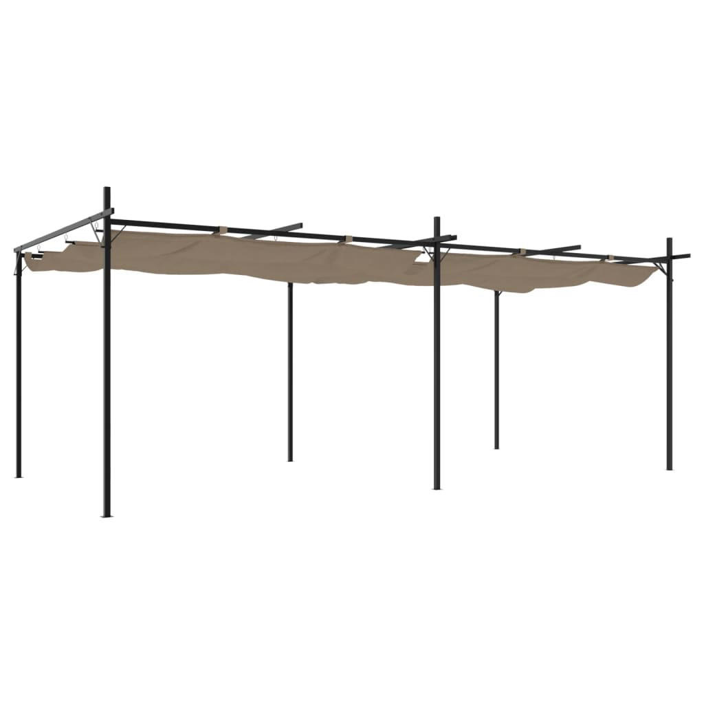 Deluke Terrassenüberdachung Taupe 589x230x292 cm