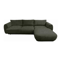 SOFA - 5 Personen - stoff - grün Pukima - Grün, Kunststoff/Textil (276/97cm) - Vente-Unique