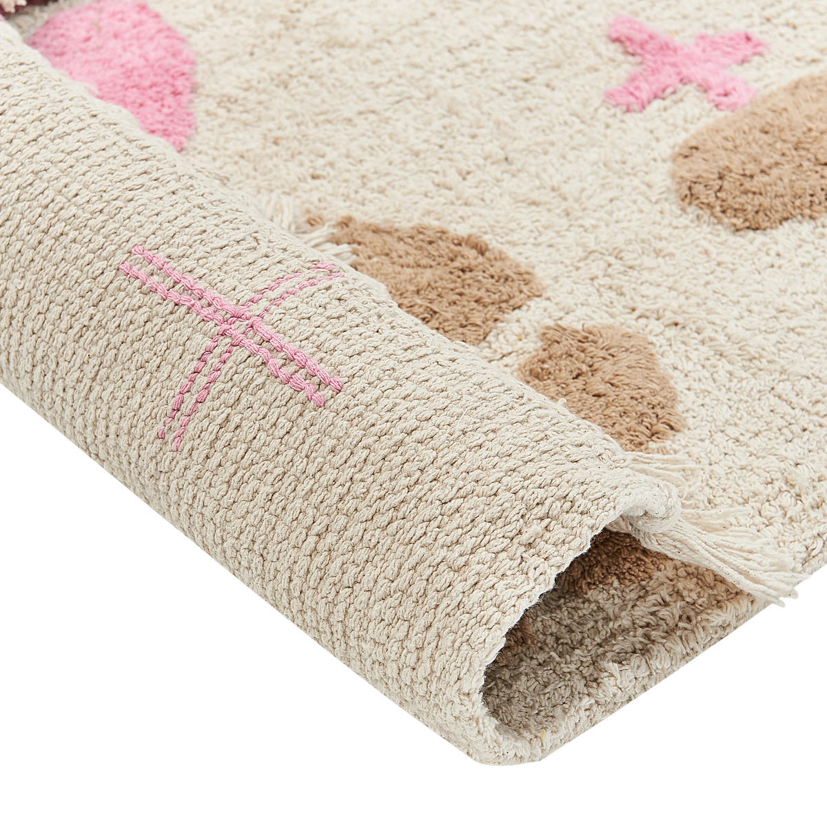 KURZFLOR-TEPPICH Daran 230/160 cm - Multicolor, Textil (160/230cm) - Beliani