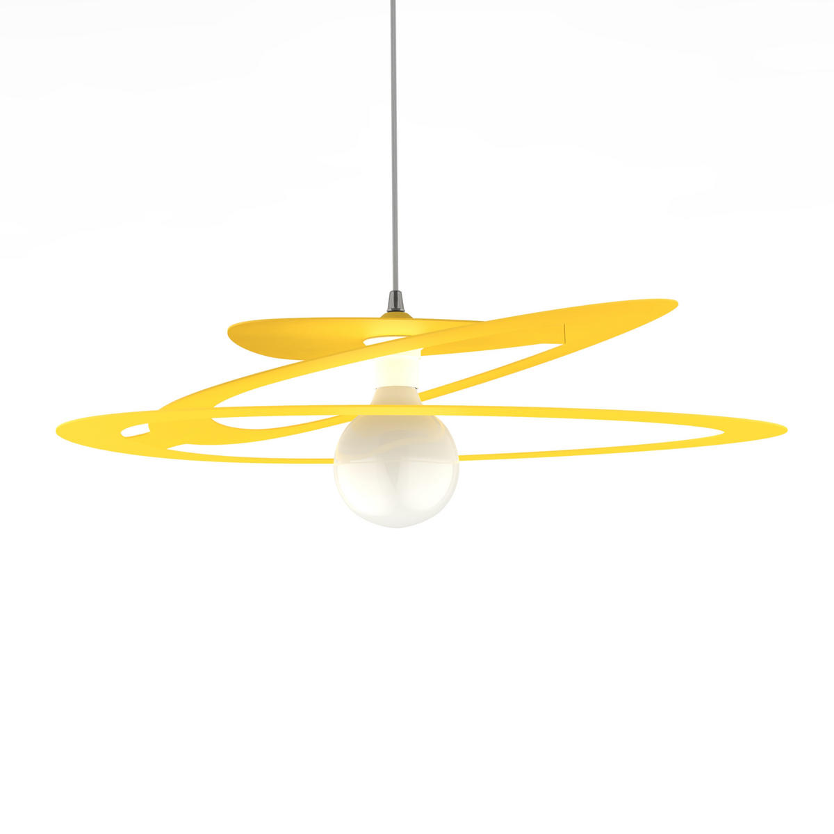 HÄNGELEUCHTE - Gelb, Metall (51/60/11cm) - Lumicom