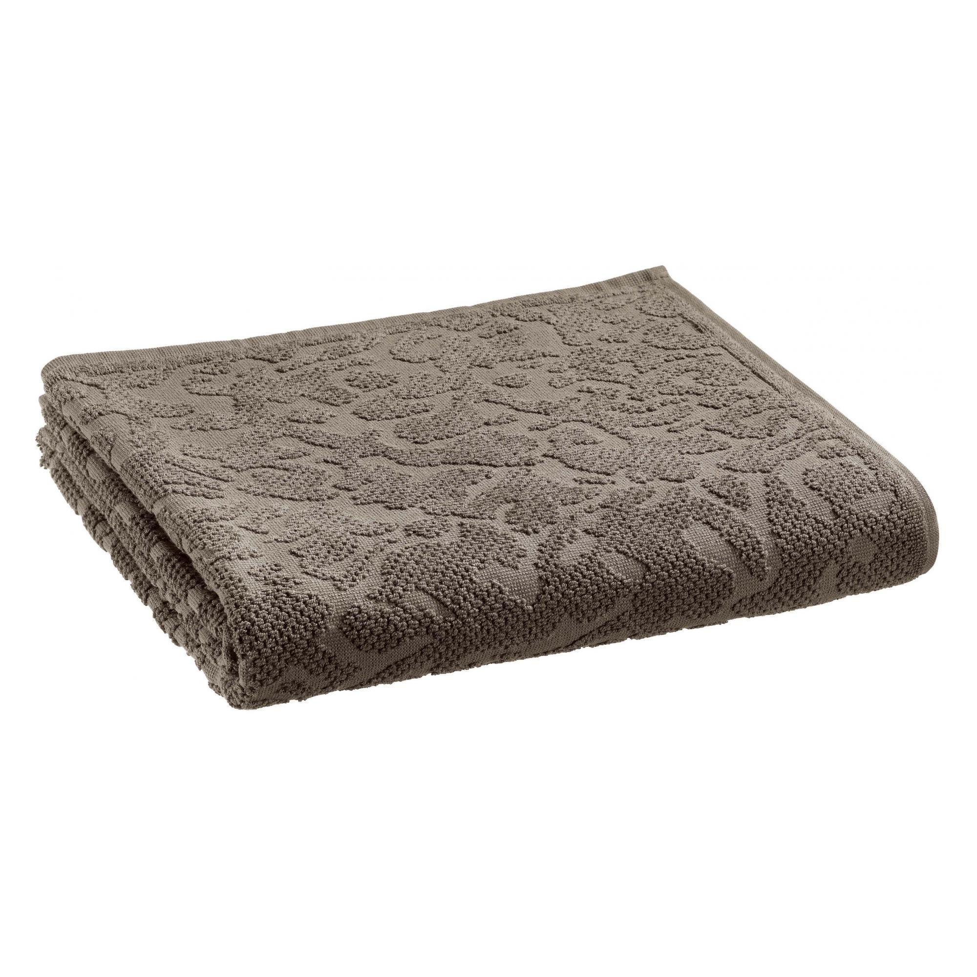 BADETUCH Gilda carbonfarben 90 x 150 cm - Schwarz, Textil (90/150cm) - Vivaraise