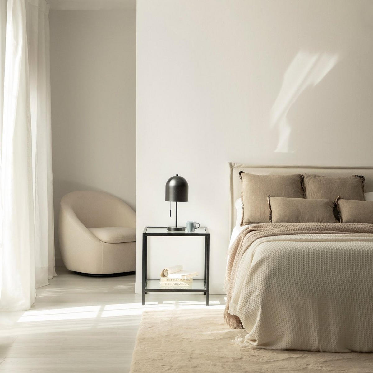 BEISTELLTISCH Crisal Durchsichtig 50 cm x 55 cm 2er-Set - Transparent, Glas (50/50/55cm) - Klast Home