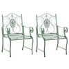 GARTENSTÜHLE Puncho - 2er Set antik-grün - Grün, Metall (62/94/53cm) - TPFGarden