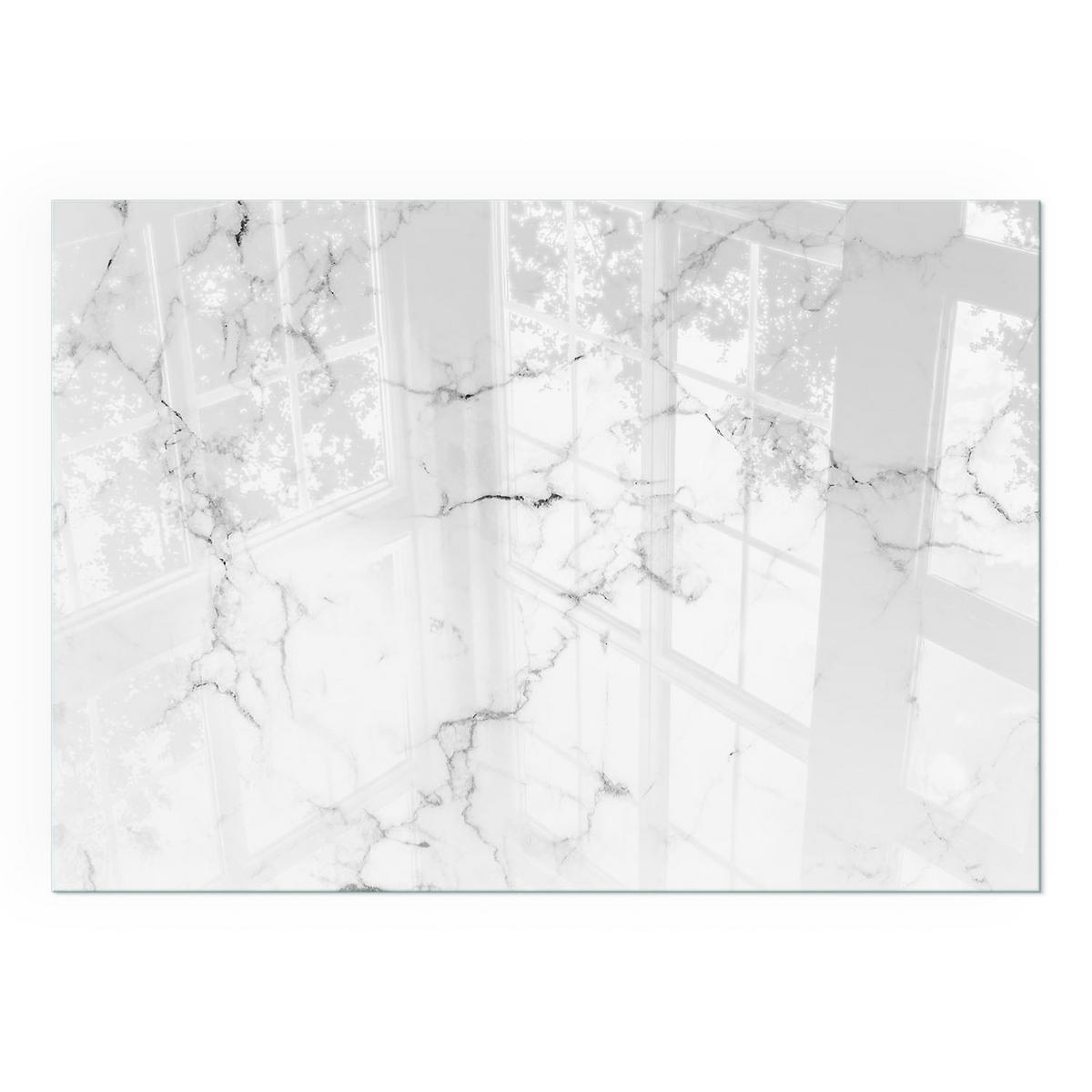 GLASPLATTE für Kamin 100x70 cm - Weiß, Glas (100/70/0.4cm) - TULUP