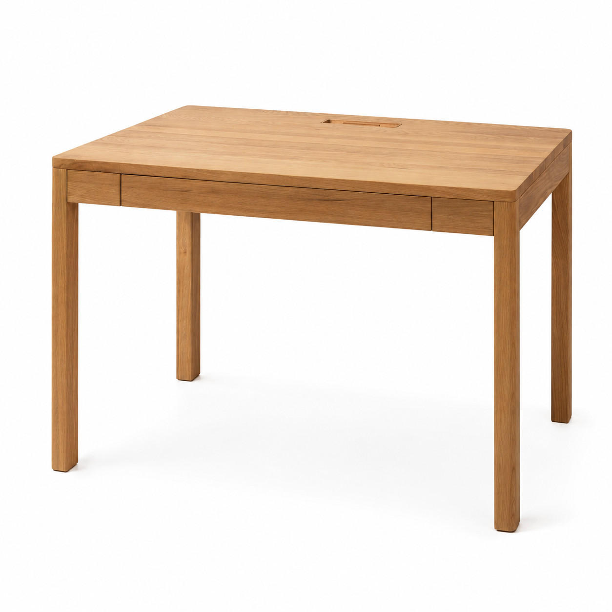 SCHREIBTISCH Franz, Eiche Natur, 100 cm - Beige, Holz (65/100/75cm) - WOODEK
