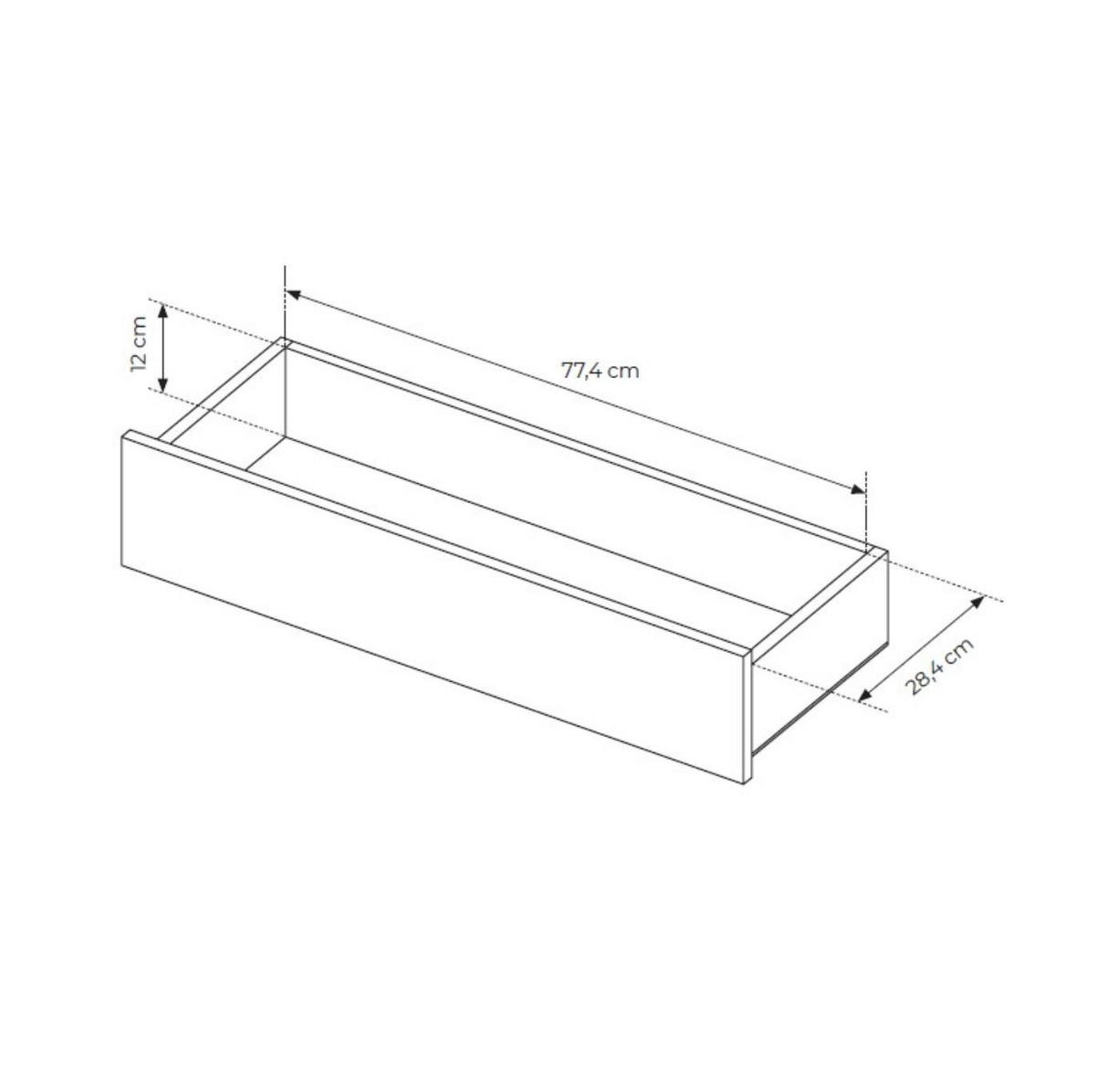 VITRINE Ilumi Kaschmir, mit LED - Kaschmir, Holzwerkstoff (92/195/39cm) - Bettso